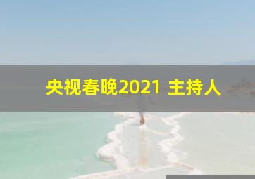 央视春晚2021 主持人